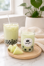 Load image into Gallery viewer, Honeydew Milk Tea Boba Candle

