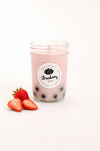 Load image into Gallery viewer, Strawberry Milk Tea Boba Candle

